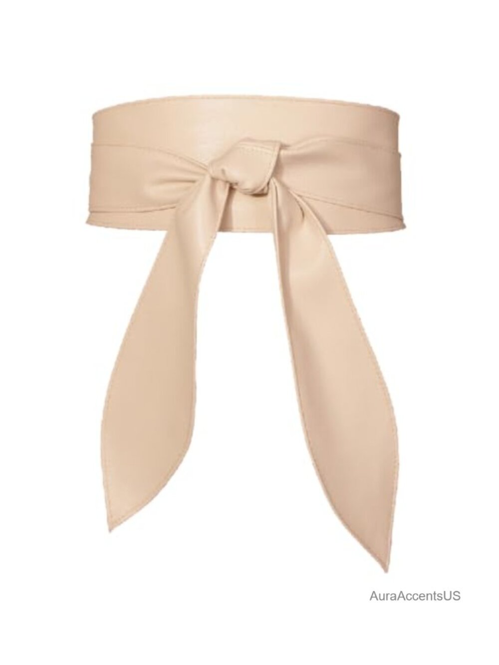 Wide Waist Wrap Belt Faux Leather Knot Cinch Women Belt